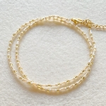 beige 大人ビーズネックレス　ブレスレット（2way）