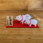 ＊受注制作・年内発送＊ガラス干支　丑 うし（白）mini