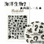 【海洋生物２】1枚 　両面シール/レジン/封入/レジンクラブ