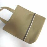 シューズバック　キャメル×ブラウンベージュライン