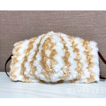 ふわふわファーの立体マスク♡なみなみエコファー冬マスク