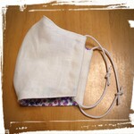 【マスク】秋冬⭐大人用⭐リネン⭐手作り立体マスク⭐3層構造⭐シミ予防に✨