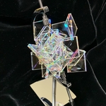 虹の結晶 群晶タイプオブジェ スクエアクラスター