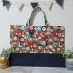 ☆オーダー品☆　北欧風　マトリョーシカ柄　レッスンバック