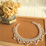 付け襟のようなパールネックレス