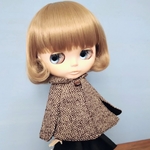 ※ブライスアウトフィット※1/6ドール※冬服※茶色のウール素材のポンチョ