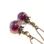 511-42 Amethyst 月とオルゴナイトのペンダント◎艶*.:★ orgonite ★:.* 