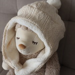 minapo1002様専用 アランニット●もこもこフライングキャップ