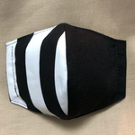 滅 茶 人 気　縦縞×黒　幼児　小学生　低学年　高学年　子供　布　立体　鬼 マスク