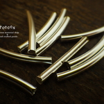 silver tube メタル チューブビーズ  20個