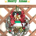 🎄パールつき　ミニクリスマスリース🎄