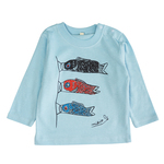 こいのぼりベビー長袖Ｔシャツ 80 90 100 LightBlue☆こどもの日 ♫初節句のお祝いに♫ 端午の節句☆
