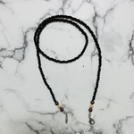 マスクストラップ ＊ チェコビーズ(ジェット)