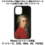送料無料 iPhone13シリーズ対応 背面強化ガラスケース モーツァルト