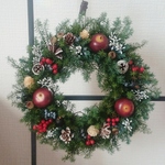 クリスマスリース（18センチ）