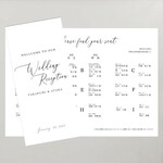 【1部150円】セミオーダー席次表 結婚式