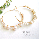 ＊1点もの＊14kgf pearl hoop