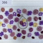 ☆押し花素材366 ランタナ4色セット☆