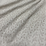 【グレージュ☃️】コットン刺繍レース生地🪡