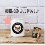 うちの子 LOGO シンプル マグカップ 白 /(犬 猫ペット) 名入れ 名前入れ マグ オリジナルロゴ