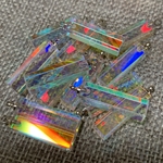 虹の結晶 ビビッド四面柱ミニペア ピアス/イヤリング