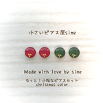 もっと！小粒なピアスセット christmas colour
