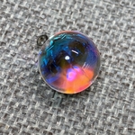 虹の球体（12ミリ玉）シングルピアス