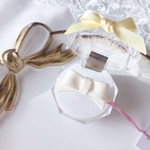 【完成品】Sugar Ribbon ‬ リング (クリームイエロー)