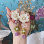 gomesu GARDEN white ピアス/イヤリング