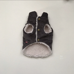 犬服*C & S フレンチコーデュロイ太うねのベスト*チャコールグレー