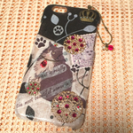 iPhone6/6s用カバー/ボールチェーンストラップ付き（ノルウェージャンフォレストキャット？）