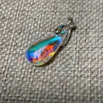 虹のしずく夕虹 シアンオレンジ ペンダントトップ VD-434