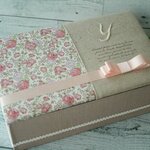 sale!  リバティと白糸刺繍Yのボックス　