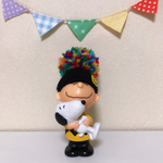ブラック×ポンポンオーダー☺︎ニコちゃんパッチ付BIGポンポンMIXキャップ★ニット帽