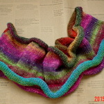 ☆彡野呂英作の段染め毛糸”シルクガーデン・ファイン” のCowl Neck Warmer 