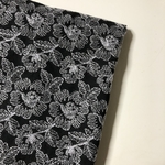 黒の刺繍生地