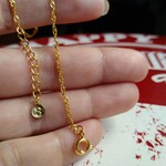 ステンレススクリューチェーンgoldブレスレット(＋120円アンクレット)