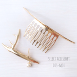 《予約販売》［dis-moi］2点セット♡アントラーバレッタ&クレセントコーム＊ヘアアクセサリー