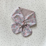 kasucha様専用　リバティ🧣お肌にやさしいコットンマフラー　ベッツィ　ピンクモーヴ　カーサノンナ　フレンチパイル