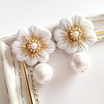 刺繍ピアス/イヤリング
