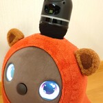 丸耳ブローチ　キャメル×ブラウン　LOVOT ラボット