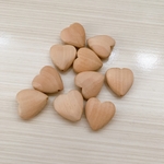 【パーツ】　ウッドパーツ　木製　ハート