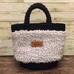 *+.ほっこり冬素材bag.+*   ブラック×プードルボア