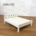 doll12様専用 べッド Bタイプ 16cmダブルサイズ ミニチュア家具 ドールハウス