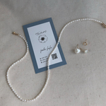 【14kgf】drops of the moon ＊小粒パールの一連ネックレス