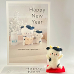 親子牛さんの年賀状 2021 5枚入