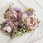 アンティークローズのヘッドドレス　*antique　pink×purple*