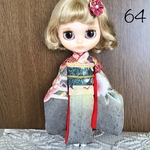 No.64 アイシードール　ネオブライス振袖　グレー金彩　花絵柄