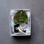 2セット！プチギフトにビーズ刺繍ブローチ！