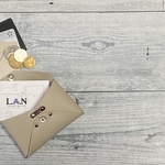 ✉L.A.Nが作ったCCB leather case ✉【牛革　 オイスターホワイト系】